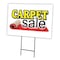 Signmission Carpet Sale Yard Sign & Stake outdoor plastic coroplast window, C-2436-DS-Carpet Sale C-2436-DS-Carpet Sale - alternate 1
